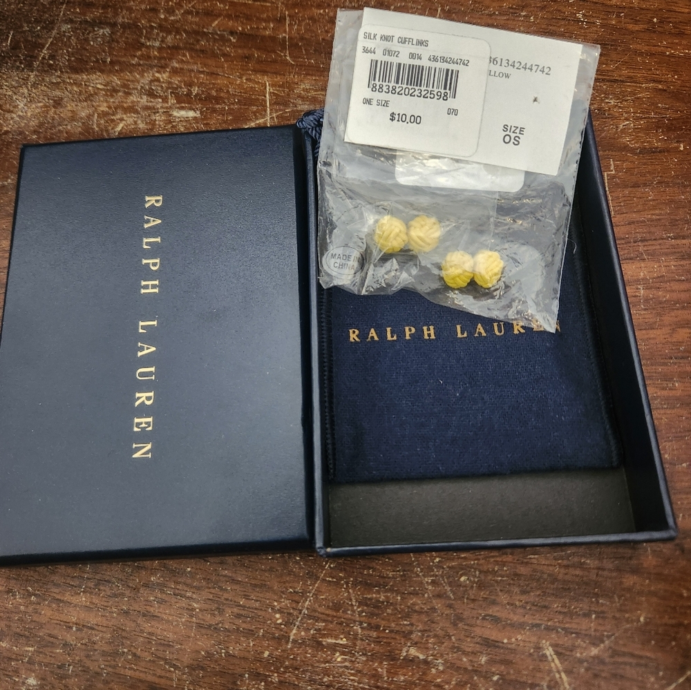 Silk knot cuff links